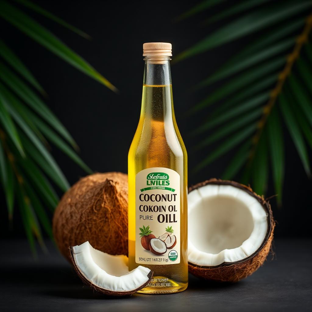 Coconut oil bottle